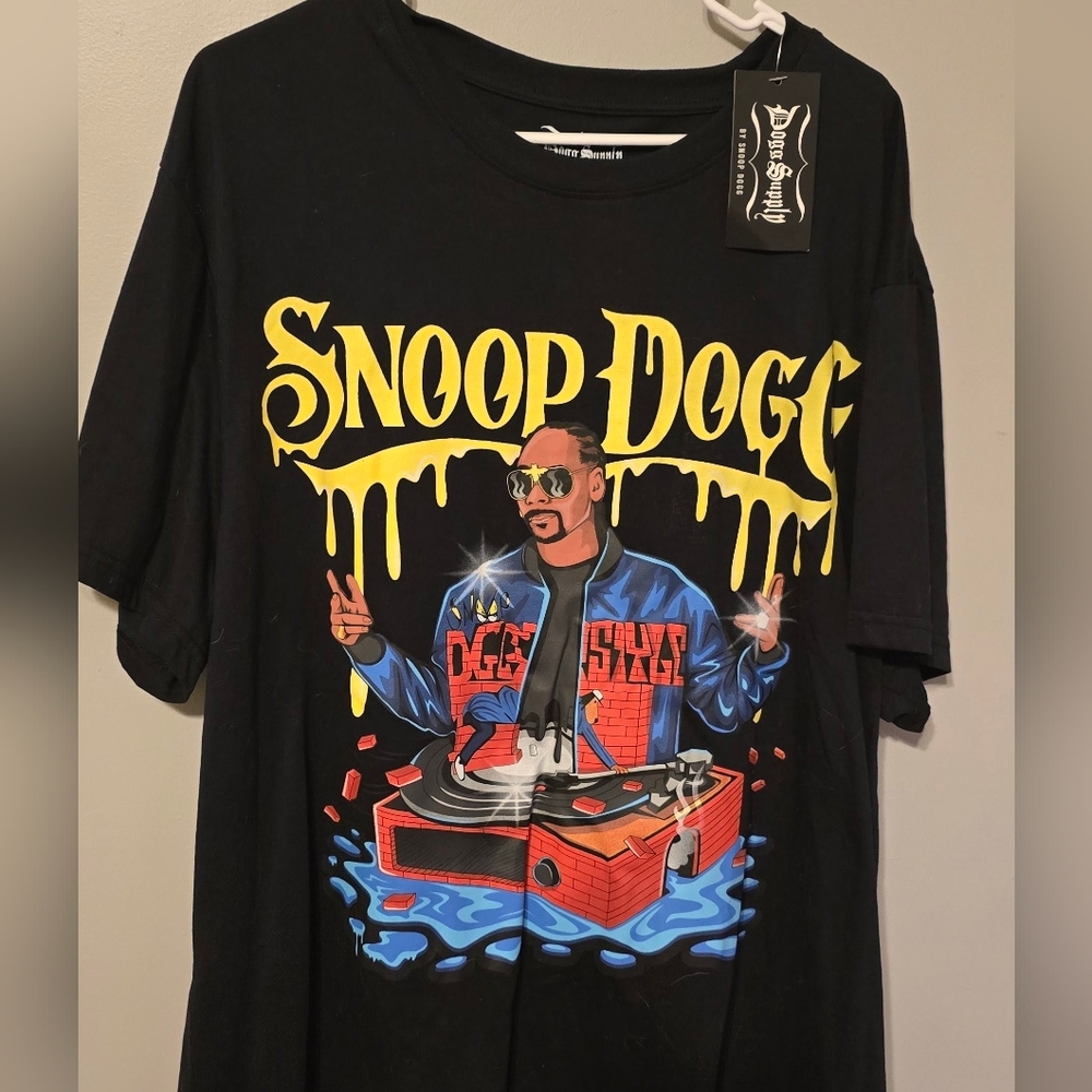 Snoop Dogg Black Graphic T-Shirt